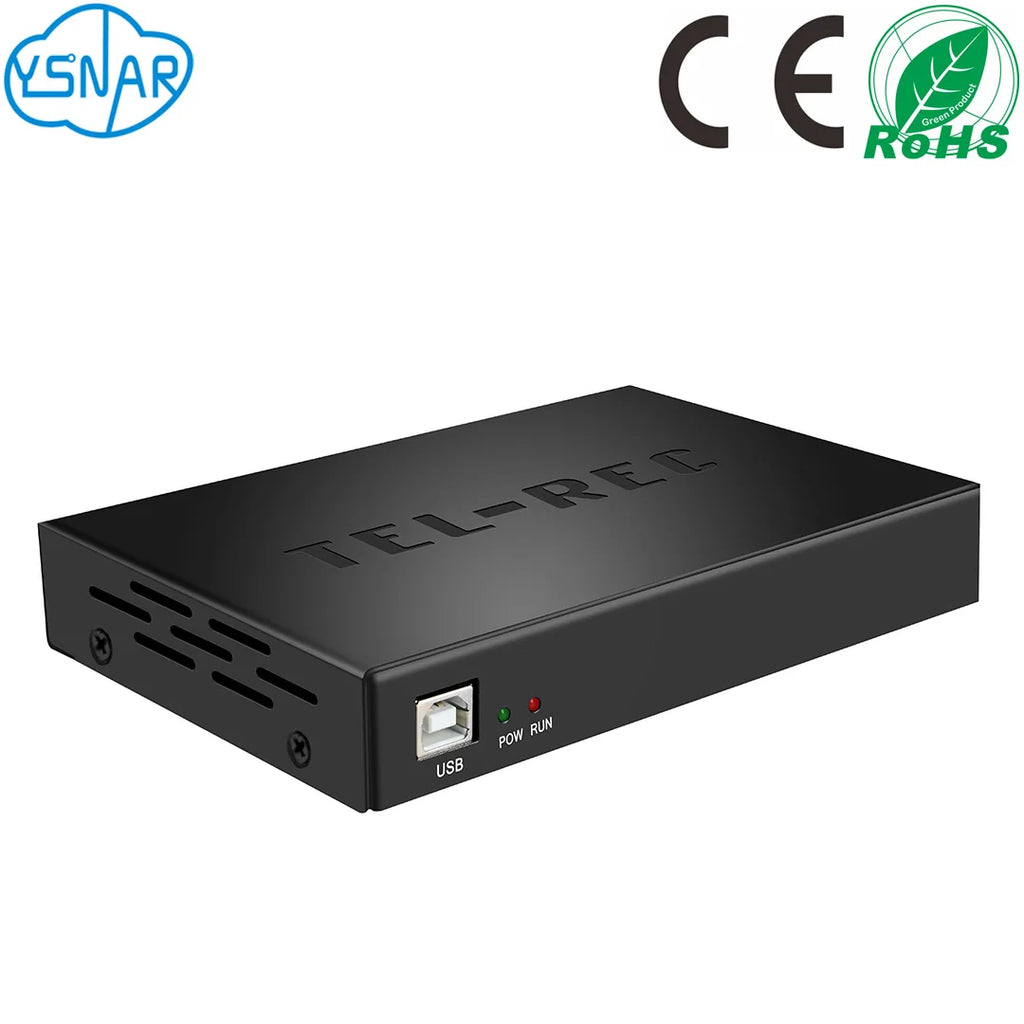 4CH USB Landline Telephone Voice Recorder for Call Center System, DAR-4U 4-Line PC Based Voice Logger Solution With Phone Number