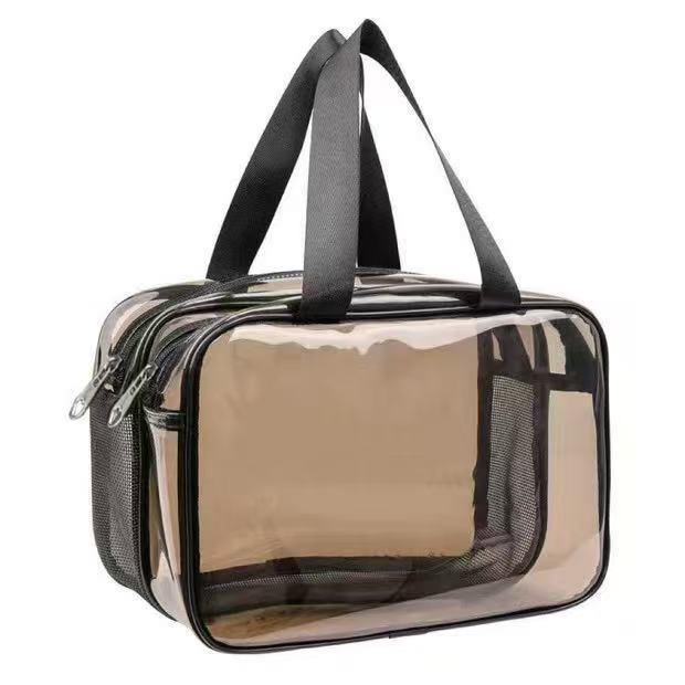 PVC Dry and Wet Separate Toiletry Bag Waterproof Cosmetic Bag Large Capacity Portable Storage Bag Bath Swimming Storage Bag